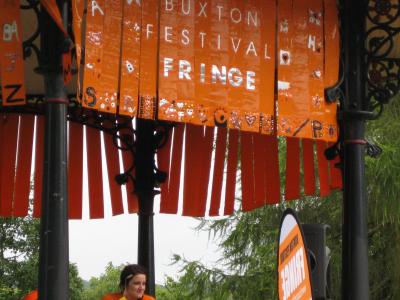 The Giant Fringe on the Bandstand in Pavilion Gardens on Fringe Sunday 