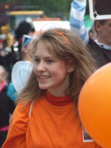 Annie in orange