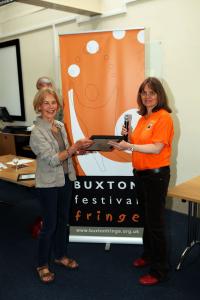 Patty Hoskin collects the Film Award for Buxton Film's Open Shorts