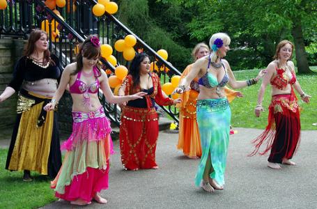 Belly Dance Flames in formation