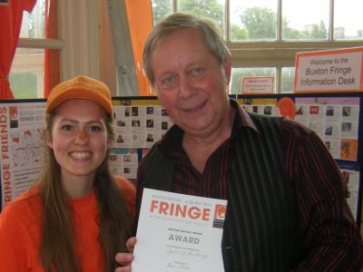 Fringe desk manager Annie Osborne with Sam (SS)