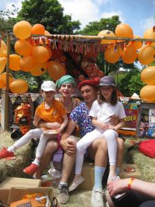Happy crew on the Fringe carnival float 2017!