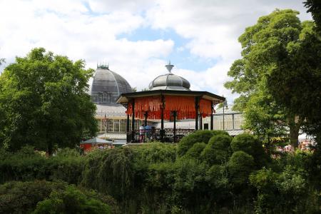 The Fringe-ified Bandstand at the Pavilion Gardens (credit: Ian J. Parkes 2018)