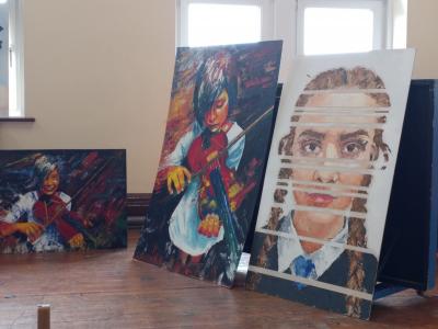 Nina Jurewicz's artwork exhibited at Burbage Art Group's 2018 Art Exhibition (DO)