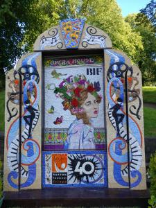 The beautiful well dressing in honour of 40 years of the Fringe and Festival (credit: Dan Osborne 2019)