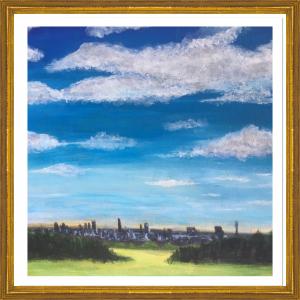 View of London from Primrose Hill, acrylic (credit: Jane Barson)
