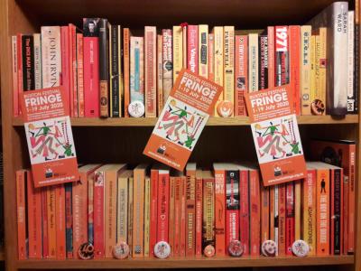 A bookcase goes to the Fringe (credit: Maria Carnegie)
