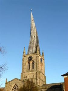 The Spire at St Mary's Chesterfield today
