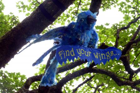 Find Your Wings by Andrea Lewis for Up Here Sculpture Trail (credit: Donald Judge 2021)