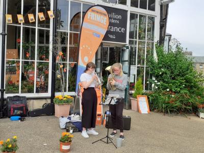 Ellie and Lottie from Burbage Brass Band (GC 2021)