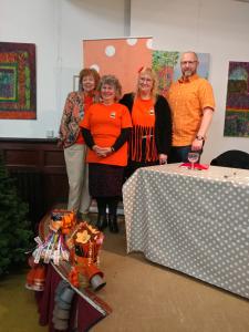 From l-r, treasurer Sandra Jowett, secretary Carole Garner, former secretary Gaye Chorlton and Fringe chair Stephen Walker at the Fringe AGM 2021.