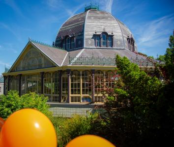 The Octagon as seen from the Fringe/BIF carnival float (credit: Alan Wilkinson, Chapel Camera Club 2022)