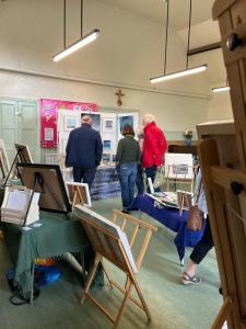 The last weekend sees a flurry of Buxton Art Trail activity. The United Reformed Church was one hub. (credit: Marie Keane)