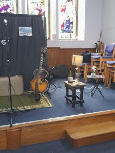 The stage is set for Chris Milner-Journeyman at the United Reformed Church (CG)