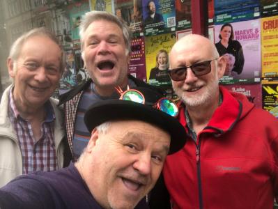 Good times! From l-r Sam Slide, Rob Harrison and Fringe Chair with Darren Poyzer in the foreground taking the pic! (DP 2025)