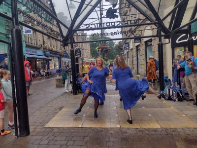 Fun on the forecourt at Buxton Day of Dance (credit: Ian Parker-Heath 2025)