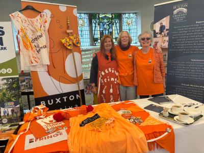 Catherine, Pam and Jeanette at a Heritage and Cultural Volunteering Open Morning at the Pump Room - we like new volunteers! (credit: Moira Kean 2025)