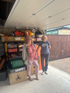 Moira and Pam do a fab job re-housing Fringe belongings (JH)