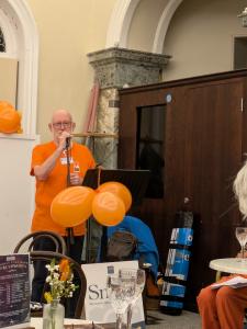 Chair Ian Bowns gives an inspiring talk at the 2025 Fringe AGM (DO)