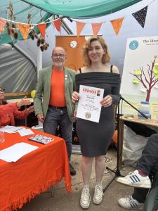 2025 New Writing award winner Stacey Cullen for Overwhelm (credit: Moira Kean)