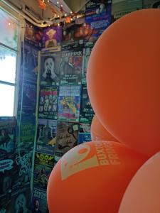 Ballooned up at the Fringe Launch Party (credit: Stephanie Billen 2025)
