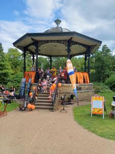 Alive with music - the bandstand at Fringe Sunday 2025 (credit: Stephanie Billen)