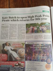 The Fringe regularly makes headlines in the Buxton Advertiser (SB)