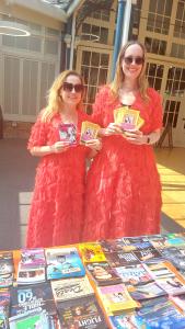 A chance to promote The Improvised Surprise Party and Grandma's Shop while visiting the Fringe Desk (RH)