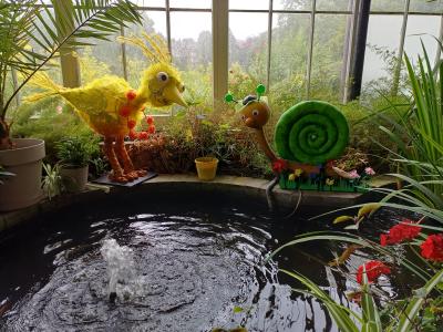 Meet Sammy and Fifi at the Pavilion Gardens during the Fringe. With thanks to artist Andrea Lewis (SB 2026)