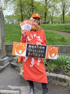 Flyering at the Spring Fair (credit: Moira Kean 2026)