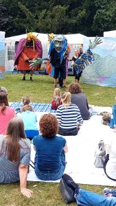 Two Left Hands' Guardians of the Wye at the Pavilion Gardens (RH)
