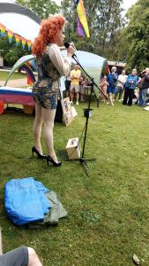 Kate Butch at the High Peak Pride Picnic (credit: Rob Harrison 2026)