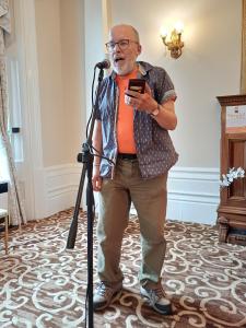 Reviewer Robbie Carnegie introduces the Theatre Awards. 