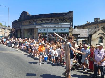 The Carnival is a great opportunity to give out flyers (credit: Dan Osborne 2026)