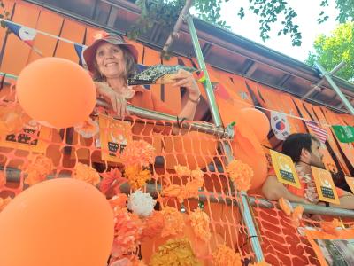 Fringe Marketing Officer Stephanie Billen staying cool! (DO)