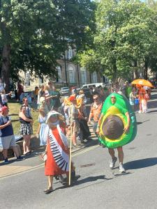 Catherine and 'Funny Onion', John Hobson on Carnival Day (credit: Dan Osborne 2026)