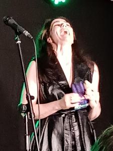 By the Bi Production's Dominatrix played by Siobán Healy at the Fringe Launch Party (credit: Stephanie Billen 2026)