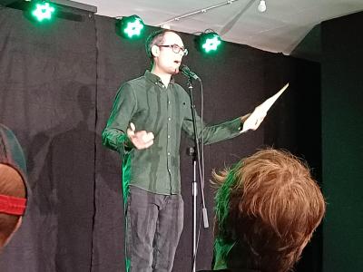Tom Crawshaw from Underground Venues tells a tale (credit: Stephanie Billen)