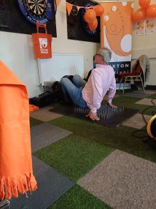Charles Lloyd is about to lie down on a bed of nails... (SB)