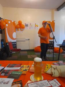 Is there anyone out there? Fringe Chair Ian Bowns takes the mic (CG)