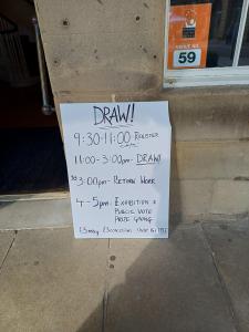 Invitation from the Pump Room to Draw Buxton  (credit: Stephanie Billen)