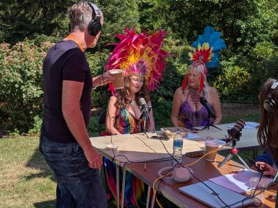 Dancers talk to Utter Radio (credit: Dan Osborne)