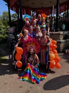 Bella's Belly Dancers strike a pose (credit: Moira Kean)