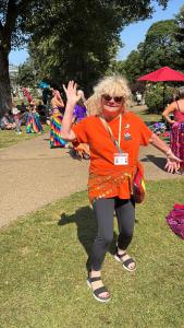 The Fringe's Moira is among those joining in the belly dancing 