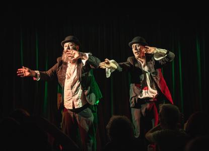 Cabaret duo The Creative Martyrs at Sir Dickie Benson's Cabaret. ©Gary Cooper Photography.