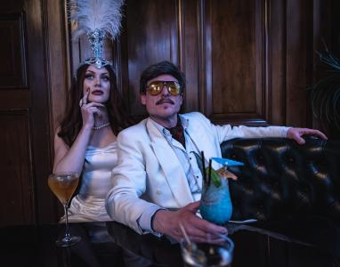 Scarlett Whispers and Sir Dickie Benson at The Voodoo Rooms, Edinburgh. ©Gary Cooper Photography.