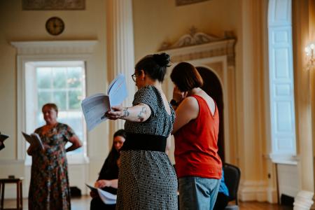 Cagebirds Rehearsals  - Photo by Kelianne Newiss