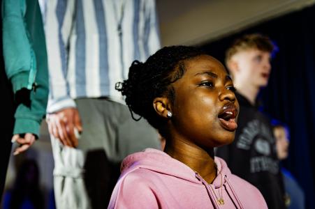 Temiloluwa Shobo as Mia (credit: David John King)